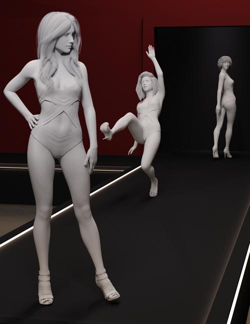 Well Heeled Poses for Genesis 3 and 8 Female