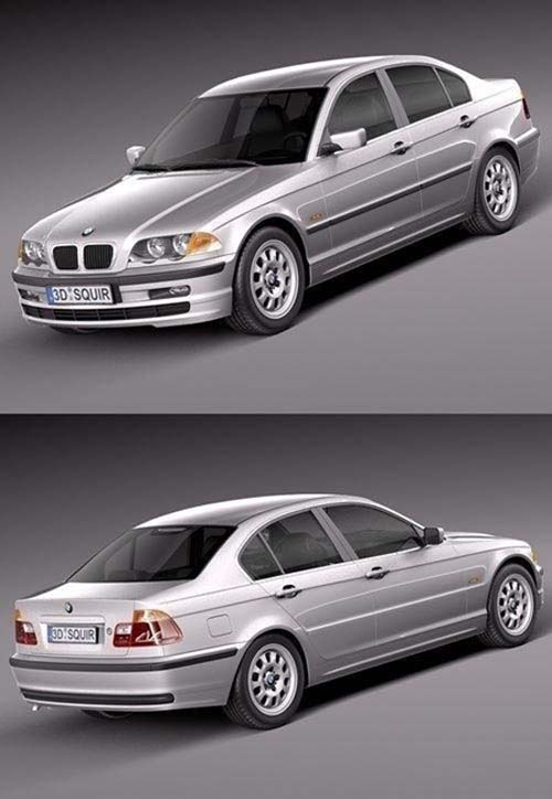 BMW 3-series e46 1998-2001 sedan 3D Model
