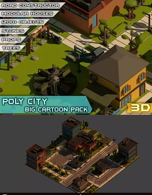 Unity - Poly City - Big Cartoon Pack V1.0