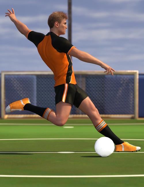 Soccer Poses for Genesis 8 and Genesis 8.1 Male