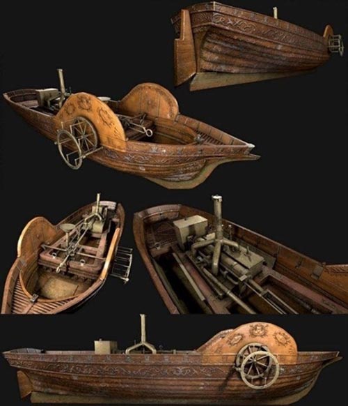 Pyroscaphe - 1783 Original Steamboat