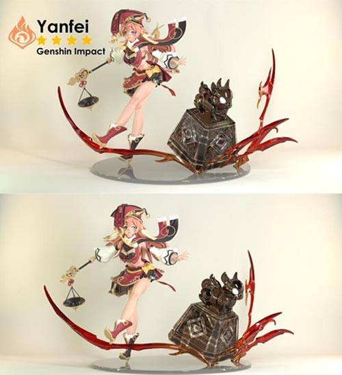 Yanfei from Genshin Impact - 3D Print Model