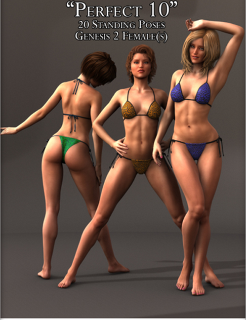 ‘Perfect 10’ Poses Bundle (from G2F) for Genesis 8 Female(s)