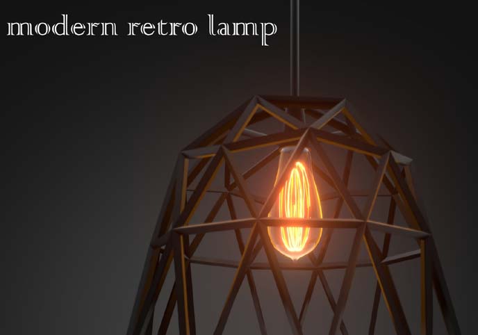 Modern hanging retro lamp