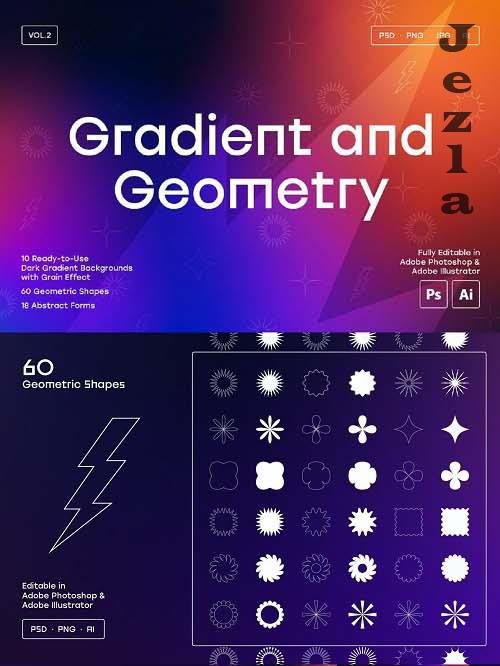 Gradient and Geometry Backgrounds Vol.2