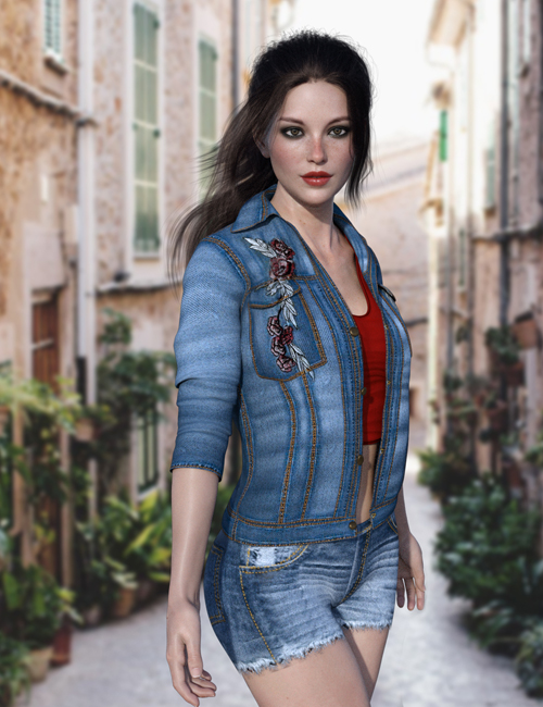 X-Fashion Bohemian Jacket Outfit for Genesis 8 Female(s)