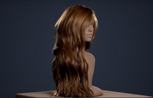 Artstation - Manequinn with hair for UE4 groom plugin (alembic hair)