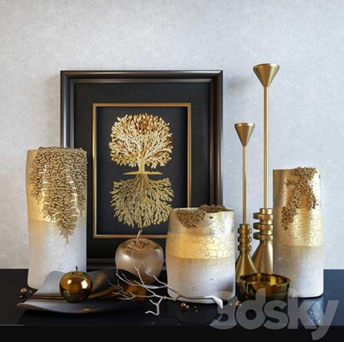 Decorative set: Noble gold