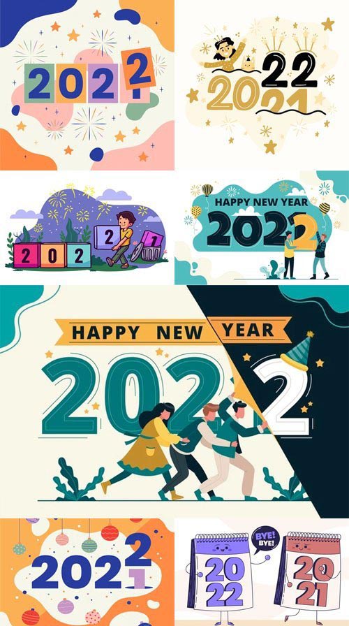 Changing to Year 2022 Vol.2 - 20+ Vector Templates