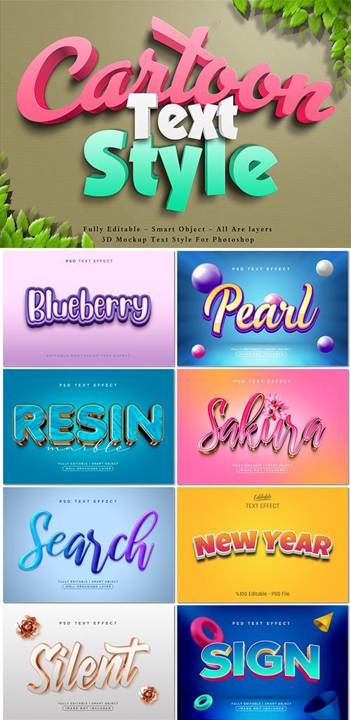 Psd text effect set vol 2