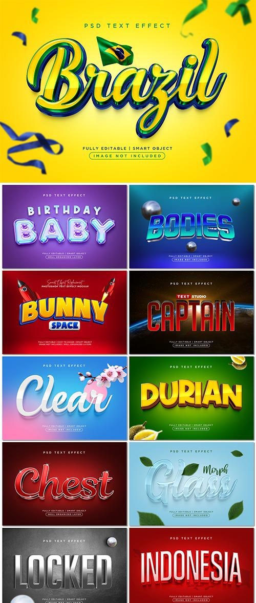 Psd text effect set vol 3