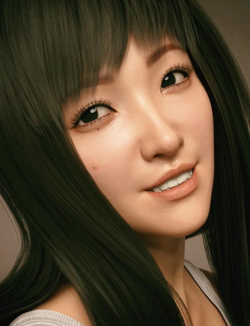 Alice Liu Character with Hair and Expressions for Genesis 8 Female