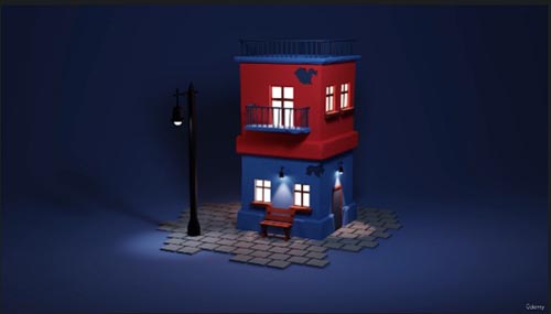 Udemy - Animated 3D Building Scene in Blender