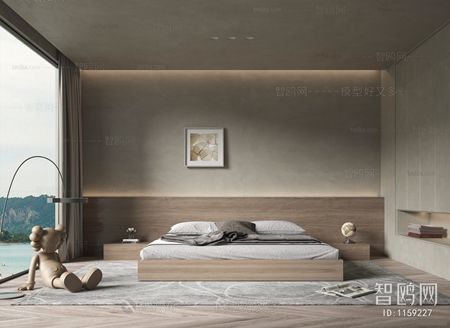 Wabi-Sabi-style bedroom 02