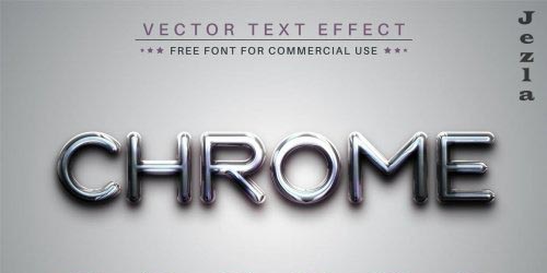 Chrome Plastic Editable Text Effect - 6831361