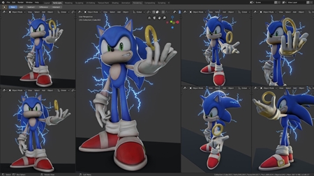 Character Sculpt Package #24 - Sonic