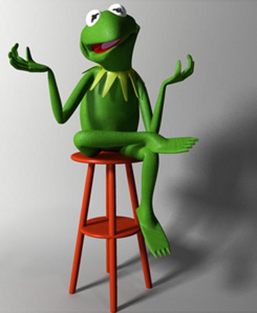 Kermit The Frog 3D Model