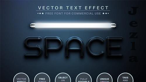 Space - Editable Text Effect - 6836542