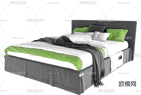 Modern minimalist double bed 11592039