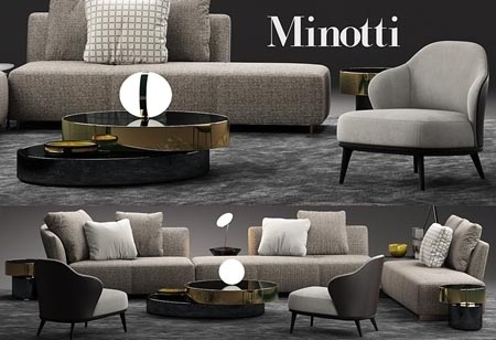 Minotti lounge seymour sofa