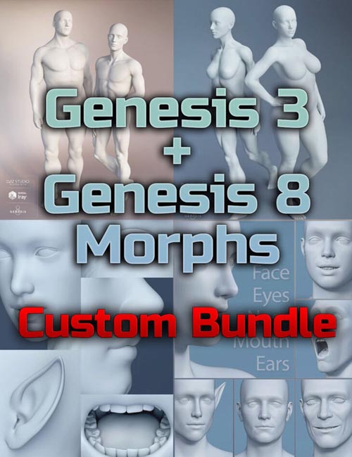 Genesis 3 and Genesis 8 Morphs – Custom Bundle