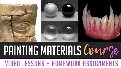 Artstation - Painting Materials Course - Foundation Lessons (1-8)