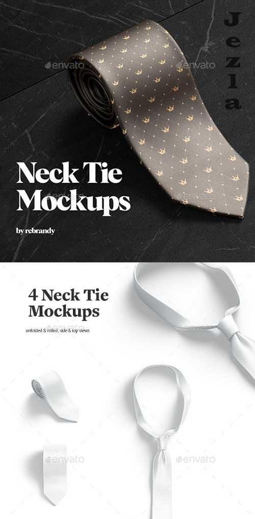 Neck Tie Mockups - 34908922 - 6676512