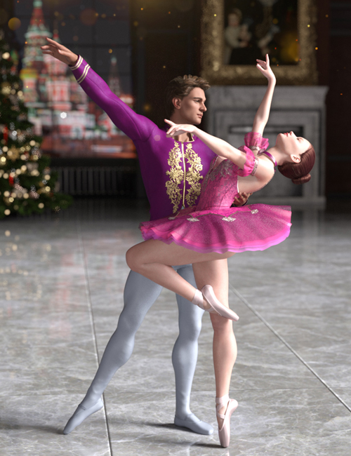 Ballet Icon Gala Outfits for Genesis 8.1 Female and Genesis 8.1 Male