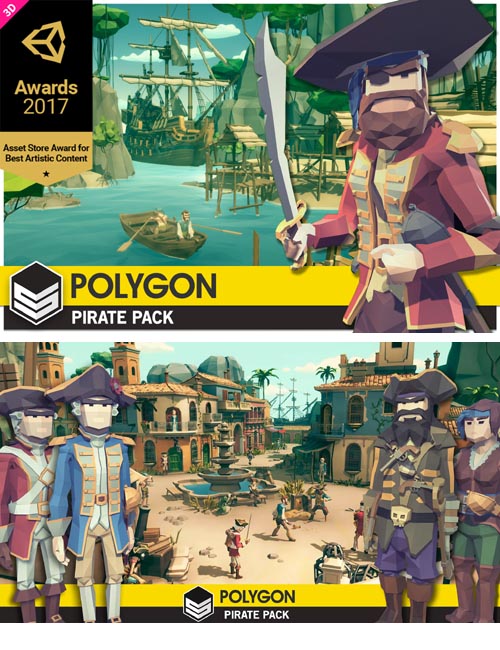 POLYGON Pirates - Low Poly 3D Art by Synty