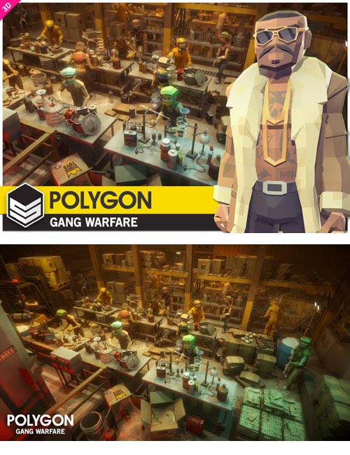 POLYGON Gang Warfare - Low Poly 3D Art by Synty