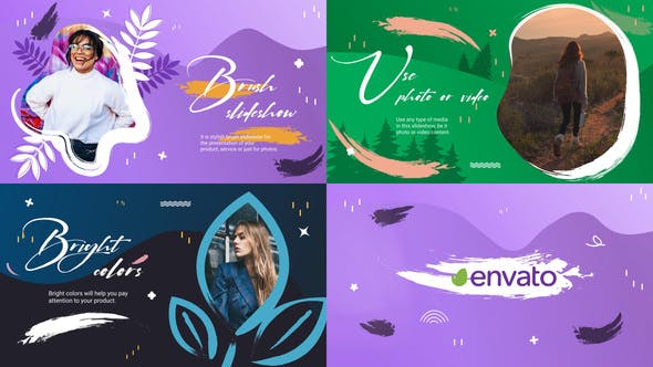 Videohive - Brush Slideshow for After Effects - 35735038
