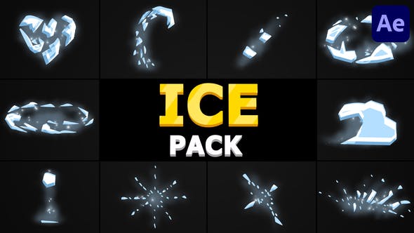Videohive - Cartoon Ice Pack | After Effects - 35736581