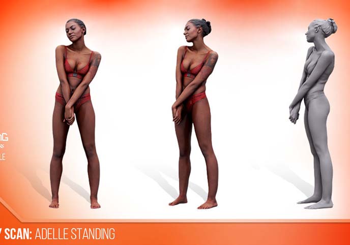 FREE Cleaned 3D Scan Adelle Sabelle Underwear