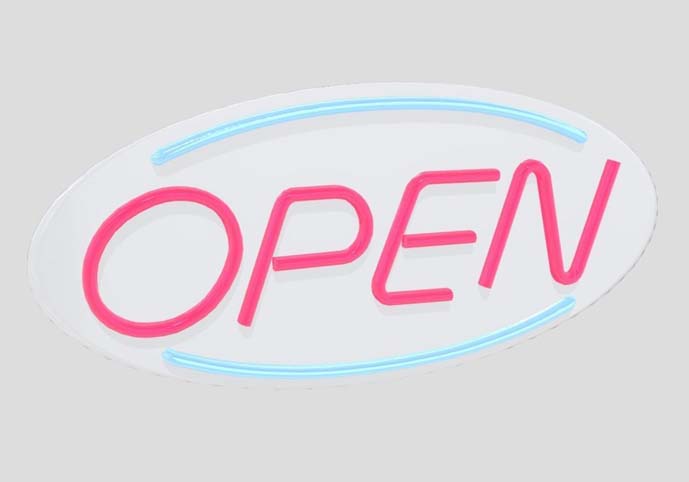 CC0 - Neon Sign Open