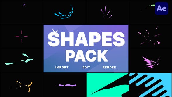 Videohive - Shapes Pack | After Effects - 35863871