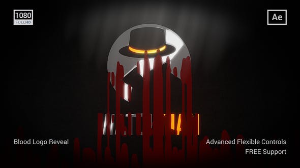 Videohive - Blood Logo Reveal - 35881643