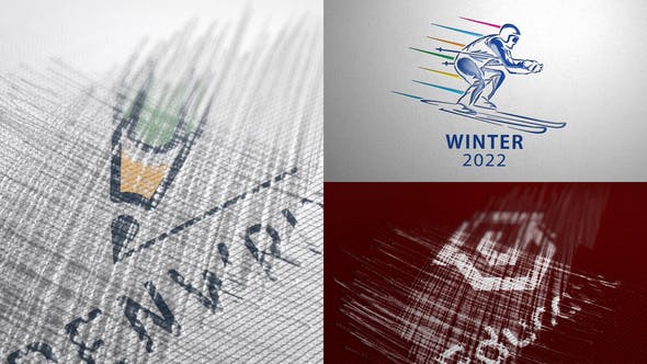 Videohive - Winter Games - Pencil Drawing - 35825096