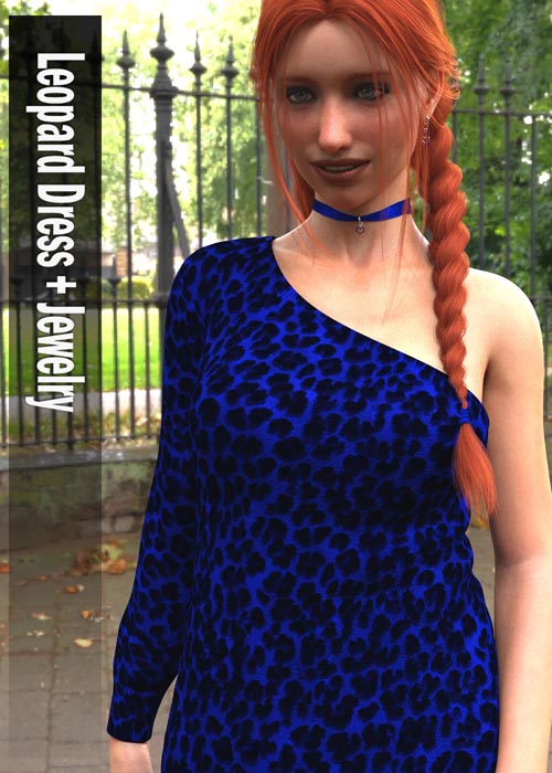 LeopardDress Outfit for Genesis 8 Female