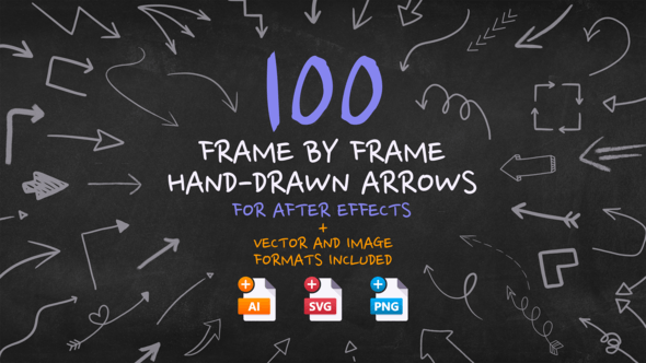 Videohive - Frame By Frame Hand Drawn Arrows - 34067494