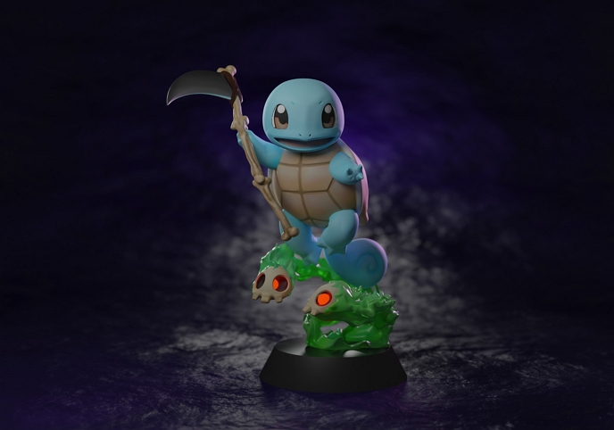 SQUIRTLE x DUSKULL POKEFUSION