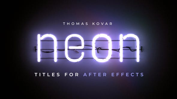 Videohive - Neon Titles for After Effects - 35766258