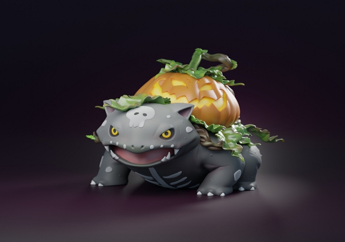 VENUSAUR - FREE 3D PRINTABLE HALLOWEEN POKEMON