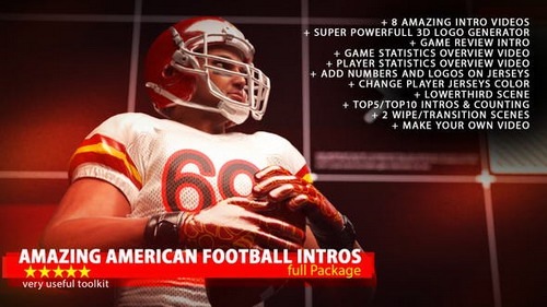 Amazing American Football Intro 19755129 - Project for After Effects (Videohive)