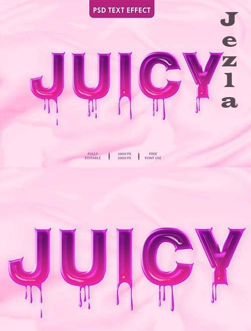 Juicy 3D Text Effect Style - 34418798