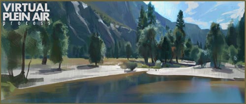 Gumroad - Virtual Plein Air painting process