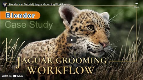 VFX Grace - Jaguar Grooming Workflow | Blender Case Study