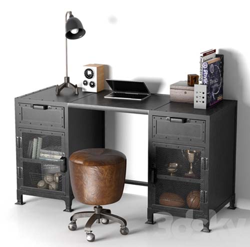 Hopper Storage desk