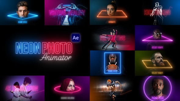 Videohive - Neon Photo Animator - 36109415