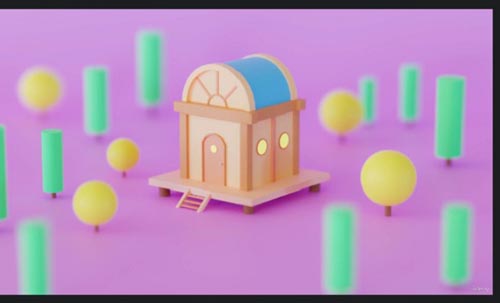 Udemy - Blender 3D: Easy Cartoon Home in the Woods