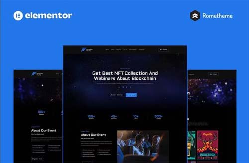 ThemeForest - Fortynes v1.0.0 - NFTs Conference Elementor Pro Full Site Template - 36145726